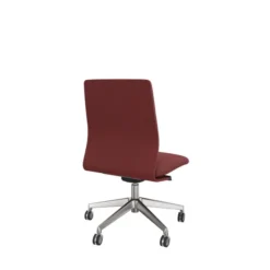 Chaise de bureau Directa - tissu - piétement aluminium poli