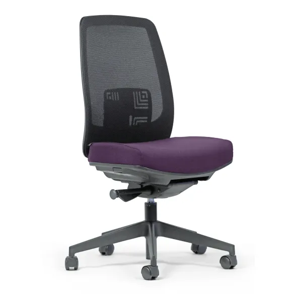 Chaise de bureau Flash C II - assise tissu - dossier résille