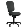 Chaise de bureau Jump - textile enduit anthracite - roulette sol dur