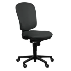 Chaise de bureau Jump - textile enduit anthracite - roulette sol dur