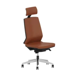Chaise de bureau Léandre Manager - cuir - appui-tête - translation d'assise