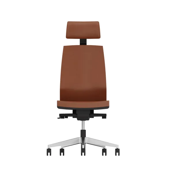 Chaise de bureau Léandre Manager - cuir - appui-tête - translation d'assise