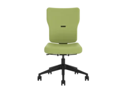 Chaise de bureau Let's B - textile enduit - piétement noir