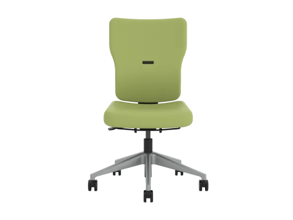 Chaise de bureau Let's B - textile enduit - piétement gris