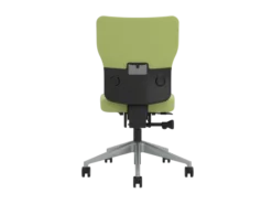 Chaise de bureau Let's B - textile enduit - piétement gris