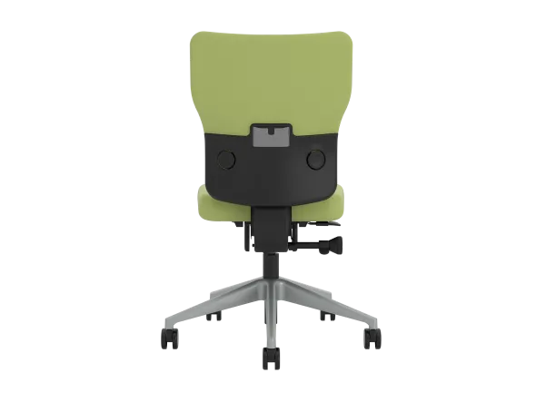 Chaise de bureau Let's B - textile enduit - piétement gris