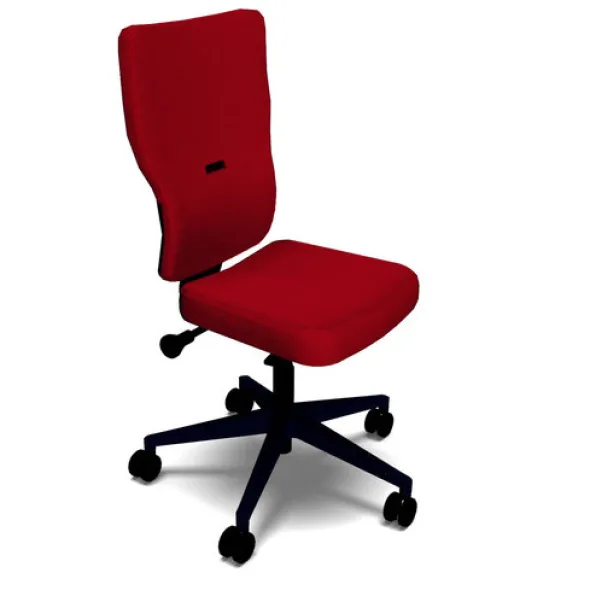 Chaise de bureau Let's B - tissu - piétement noir