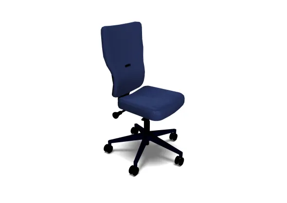 Chaise de bureau Let's B - tissu - piétement noir
