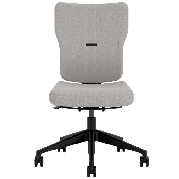 Chaise de bureau Let's B - tissu - piétement noir