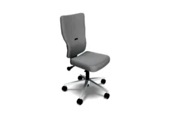 Chaise de bureau Let's B - tissu - piétement gris