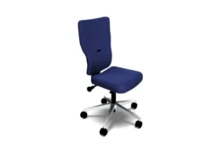 Chaise de bureau Let's B - tissu - piétement gris