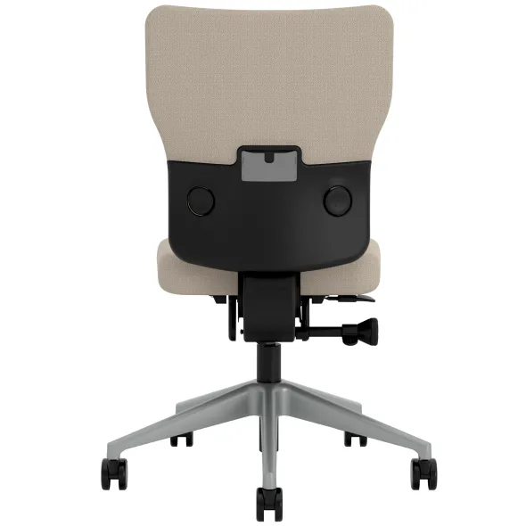 Chaise de bureau Let's B - tissu - piétement gris
