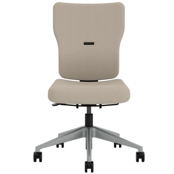 Chaise de bureau Let's B - tissu - piétement gris