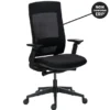 Chaise de bureau Marcus - assise tissu noir - dossier maille noir - Non conforme ERP