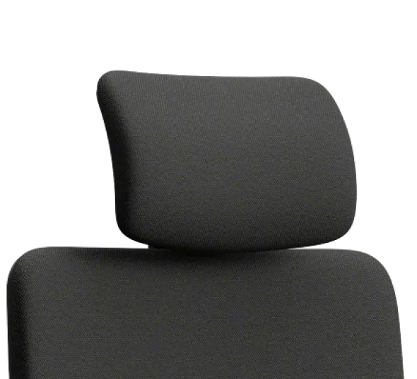 Chaise de bureau Please - tissu - piétement époxy - avec appui-tête