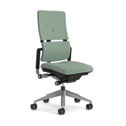 Chaise de bureau Please - tissu - piétement époxy