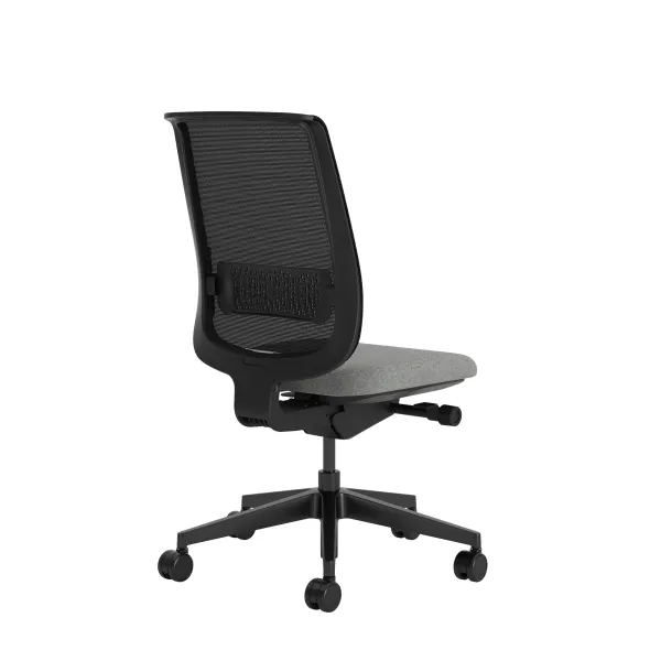 Chaise de bureau Reply Air - assise tissu - dossier résille
