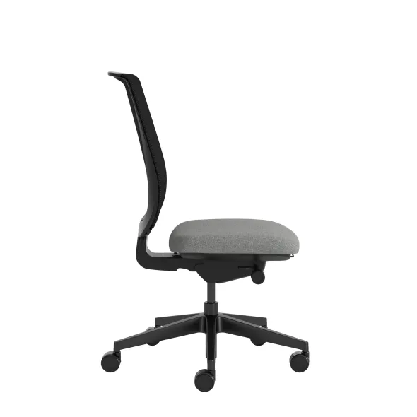 Chaise de bureau Reply Air - assise tissu - dossier résille