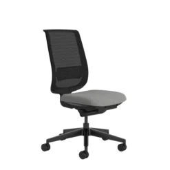 Chaise de bureau Reply Air - assise tissu - dossier résille