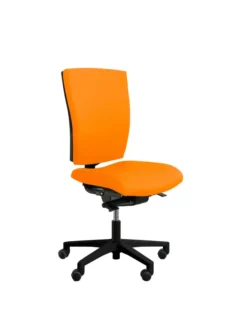 Chaise de bureau Reva Plus - tissu - piètement noir