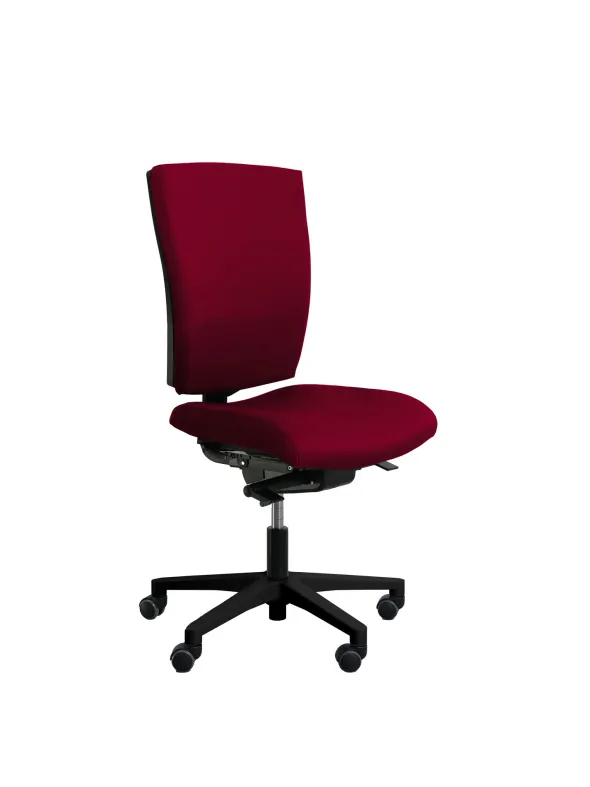 Chaise de bureau Reva Plus - tissu - piètement noir