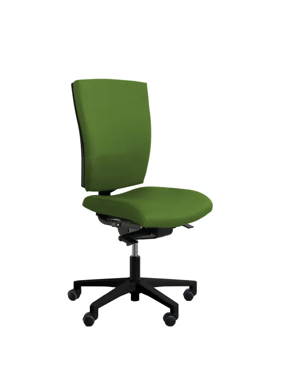 Chaise de bureau Reva Plus - tissu - piètement noir