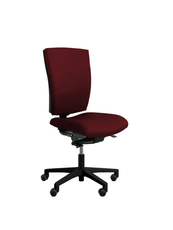 Chaise de bureau Reva Plus - tissu - piètement noir