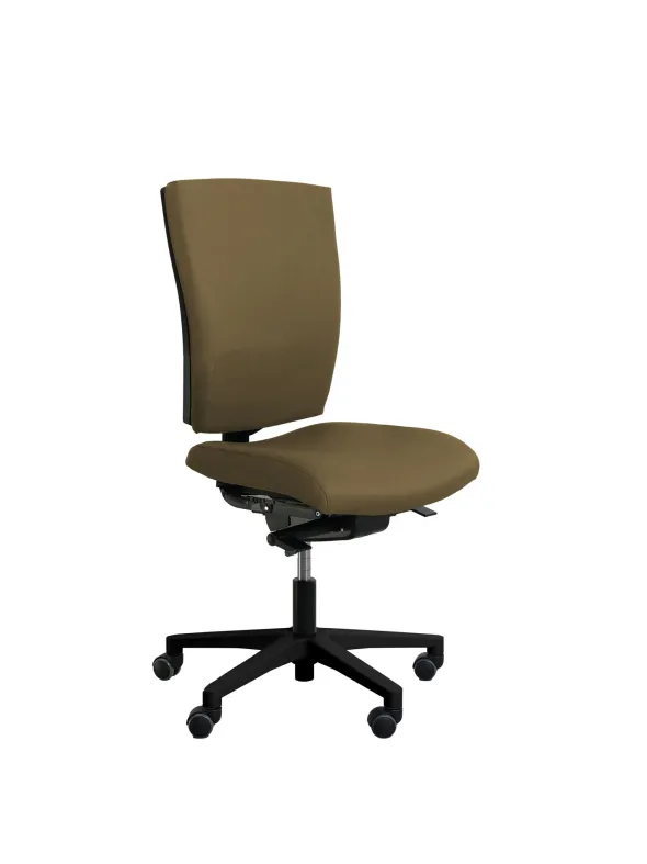 Chaise de bureau Reva Plus - tissu - piètement noir