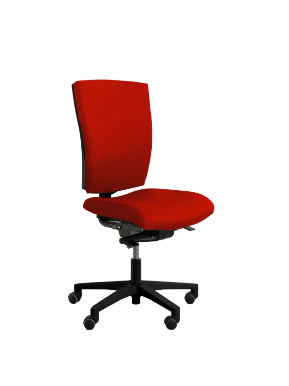 Chaise de bureau Reva Plus - tissu - piètement noir