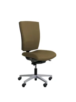 Chaise de bureau Reva Plus - tissu - piètement gris alu
