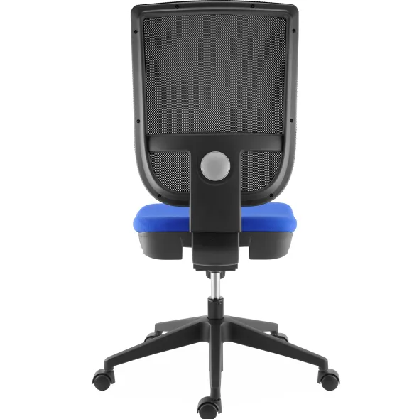Chaise de bureau Tertio - assise tissu - dossier résille
