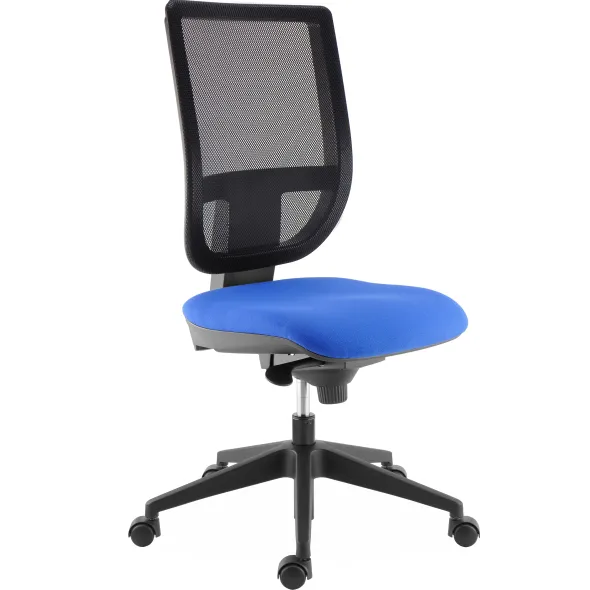 Chaise de bureau Tertio - assise tissu - dossier résille