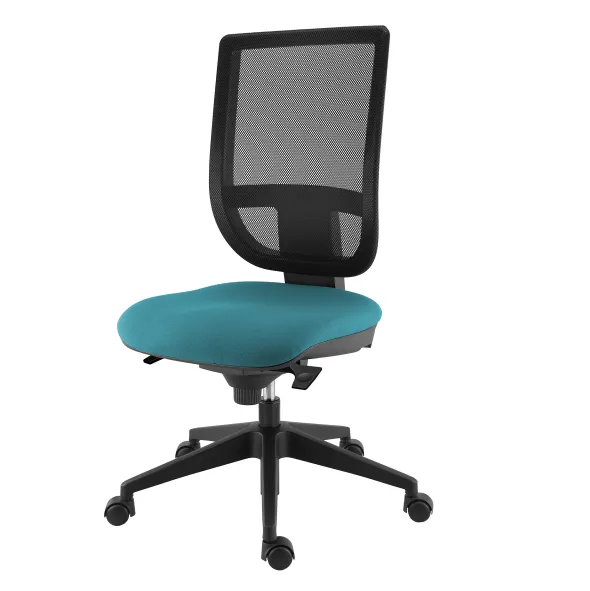 Chaise de bureau Tertio S - assise tissu - dossier résille