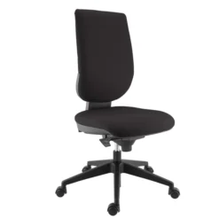 Chaise de bureau Tertio S - tissu gris anthracite 172 - roulette pour sol dur