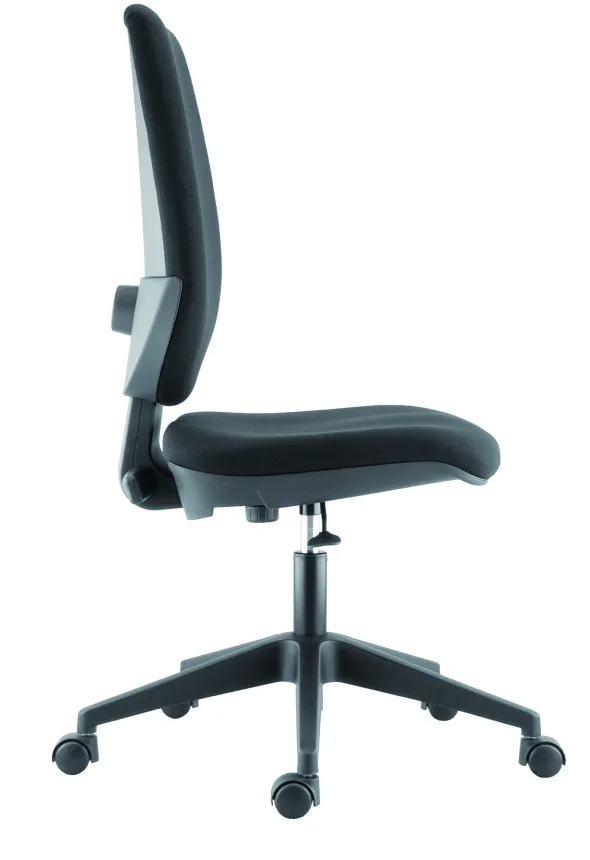 Chaise de bureau Tertio - tissu noir panthère 009 - Roulette sol dur