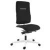 Chaise de bureau WI-MAX - tissu noir - structure blanche -