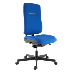 Chaise de bureau WI-MAX - tissu - structure noire