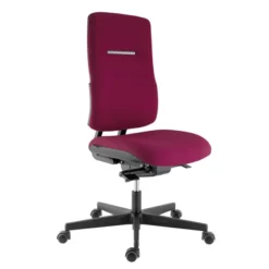 Chaise de bureau WI-MAX - tissu - structure noire