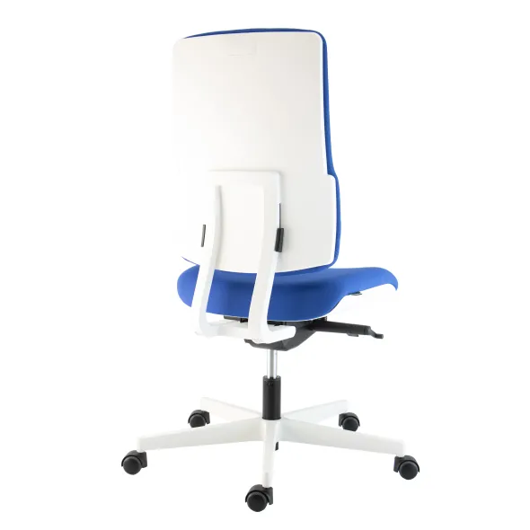 Chaise de bureau WI-MAX - tissu - structure blanche