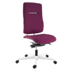 Chaise de bureau WI-MAX - tissu - structure blanche