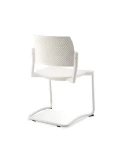 Chaise de réunion luge Kyos - polypropylène - piétement époxy - lot de 2