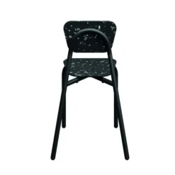 Chaise enfant 4 pieds Mahaut - PEHD 100 % recyclé - piétement époxy - empilable