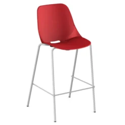 Chaise haute Bakea - polypropylène - piétement époxy - lot de 2