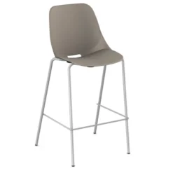Chaise haute Bakea - polypropylène - piétement époxy - lot de 2