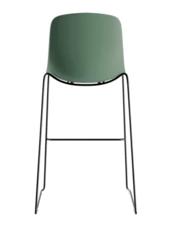 Chaise haute C40 - coque polypropylène - piétement noir