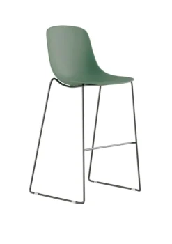 Chaise haute C40 - coque polypropylène - piétement noir