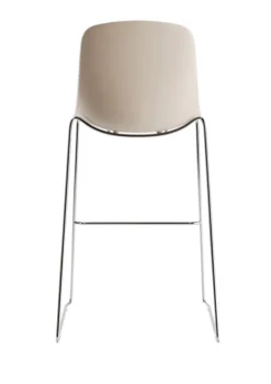 Chaise haute C40 - coque polypropylène - piétement chrome