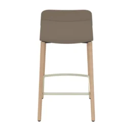 Chaise haute 4 pieds bois Klik - polypropylène - hauteur d'assise 63 cm