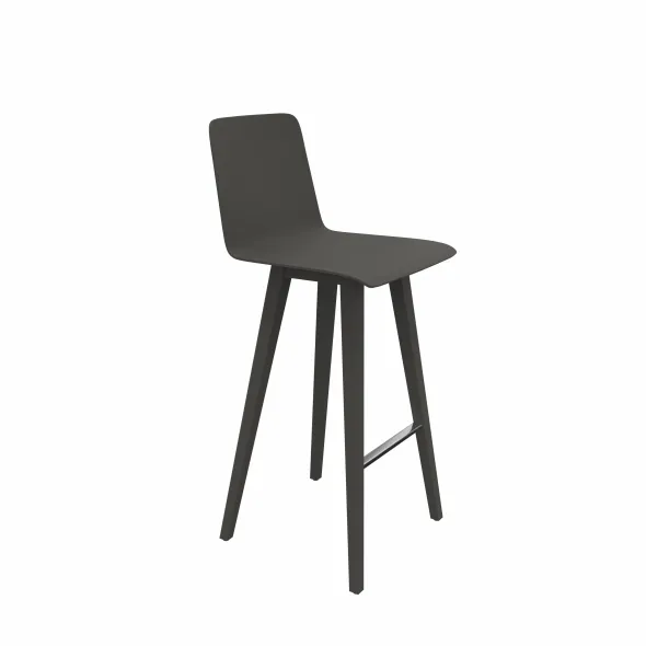 Chaise haute 4 pieds Break bois - coque bois - 4 pieds bois