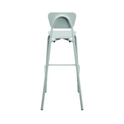 Chaise haute 4 pieds Mahaut - PEHD 100 % recyclé - piétement époxy